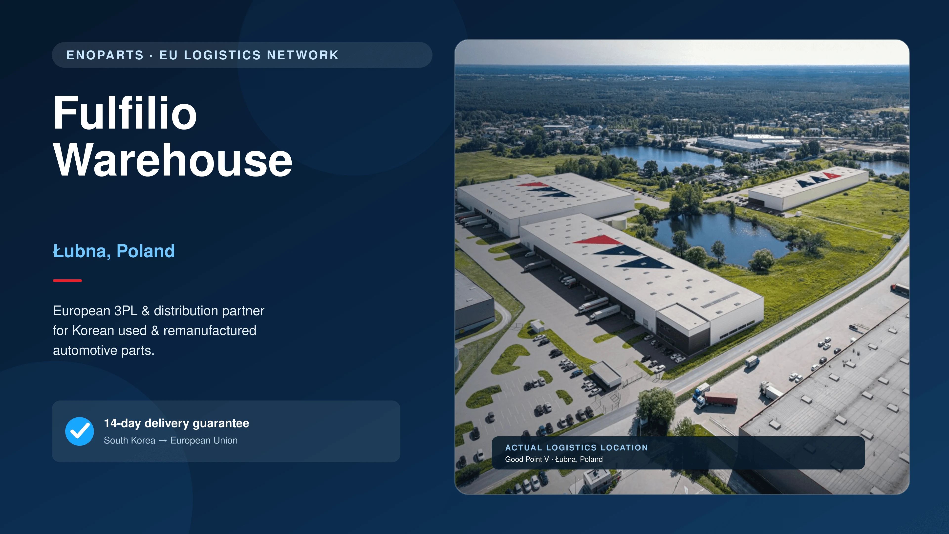 Fulfilio logistics warehouse at Good Point V in Łubna, Poland